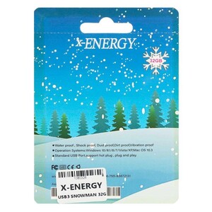 فلش عروسکی 32 گیگ ایکس انرژی X-Energy Snowman USB3.1