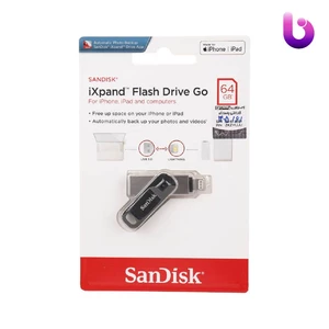 فلش 64 گیگ سن دیسک SanDisk iXpand Go OTG Lightning USB3.0