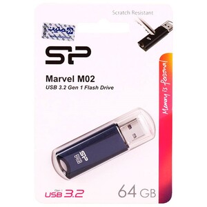 فلش 64 گیگ سیلیکون پاور Silicon Power Marvel M02 USB3.2