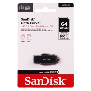 فلش 64 گیگ سن دیسک Sandisk Ultra Curve USB3.2