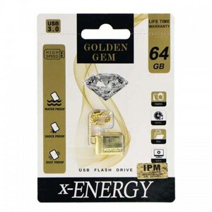 فلش 64 گیگ ایکس-انرژی X-Energy Golden USB3.0