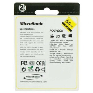 فلش 64 گیگ میکروسونیک Microsonic Flat