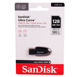 فلش 128 گیگ سن دیسک Sandisk Ultra Curve USB3.2