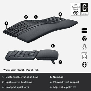 کیبورد بی سیم Logitech Ergo K860