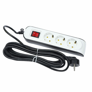 چند راهی 3 خانه ارت دار پارت الکتریک PE8762 با کابل 5 متری