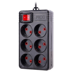 چند راهی 6 خانه پیکو الکتریک با کابل 1٫5 متری