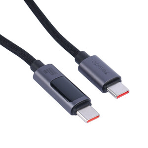 کابل تبدیل فست شارژ Yesido CA158 VOOC QC PD 100W Type-C To Type-C 1.2m