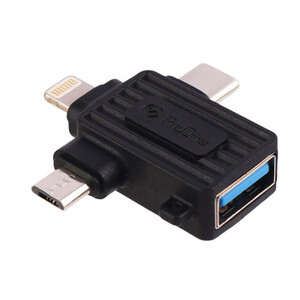 تبدیل ProOne PCO10 OTG USB To MicroUSB / Lightning / Type-C