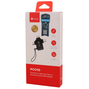 تبدیل ProOne PCO10 OTG USB To MicroUSB / Lightning / Type-C