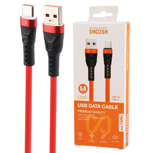 کابل تایپ سی فست شارژ 5 آمپر شوش +SH142C طول 1.1 متر