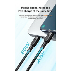 کابل 2 سر فست شارژ Mcdodo CA-747 5A PD 100W 1.2m