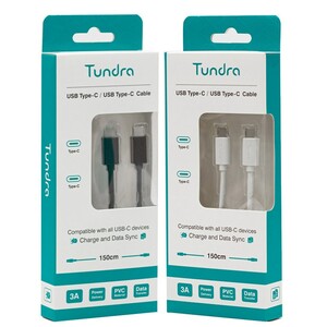 کابل تبدیل فست شارژ Tundra T10C-C150 Type-C To Type-C 3A PD 1.5m