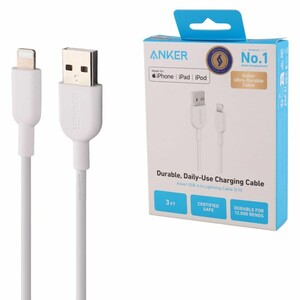 کابل لایتنینگ فست شارژ انکر A8432H22 طول 90 سانتی متر