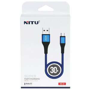 کابل کوتاه میکرو یو اس بی فست شارژ Nitu NC31 2.4A 30cm