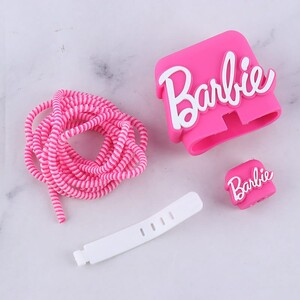 ست محافظ کابل و کلگی شارژر سامسونگ طرح Barbie