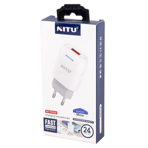 شارژر دیواری 12 وات نیتو NT-TC033 2.4A + کابل میکرو یو اس بی