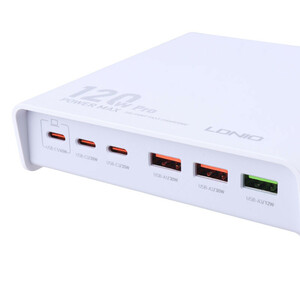 شارژر رومیزی فست شارژ 6 پورت Ldnio Q605 QC3.0 PD3.0 65W