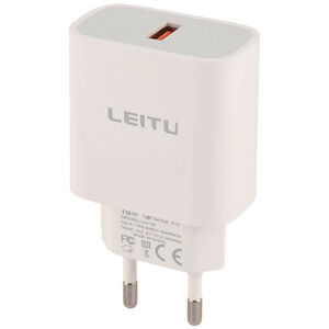 شارژر دیواری 15 وات لیتو LH-16 QC3.0 3A + کابل میکرو یو اس بی