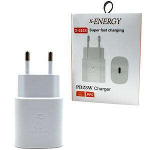 شارژر دیواری 25 وات ایکس انرژی X-525S QC3.0 PD 3A