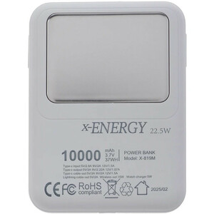 پاور بانک بی سیم فست شارژ ایکس انرژی X-819M PD 22.5W ظرفیت 10000 میلی آمپر ساعت
