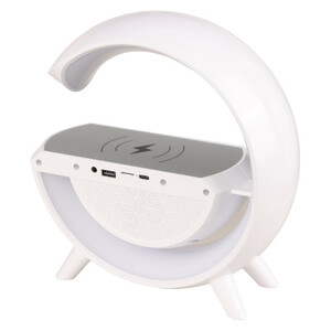 شارژر بی سیم و چراغ رومیزی اسپیکر دار Sing-E ZQS1222