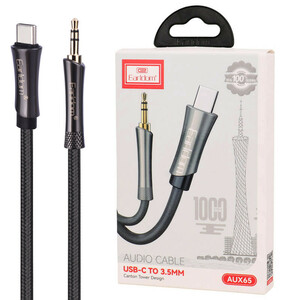 کابل تبدیل Type-C به AUX ارلدام ET-AUX65 طول 1 متر