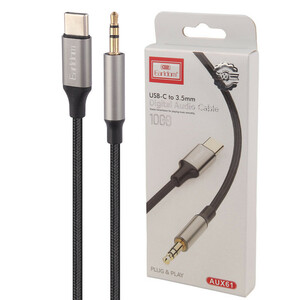 کابل تبدیل Type-C به AUX ارلدام ET-AUX61 طول 1 متر