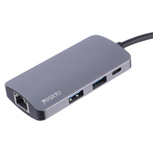 هاب و رم ریدر Yesido HB15 USB3.0/USB2.0/SD/Micro SD/RJ45/Type-C PD To Type-C