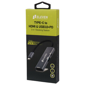 هاب Eleven CV1006 Type-C To USB3.0/HDMI/Type-C PD