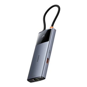 هاب Baseus Metal Gleam Series II B00061802813-00 Type-C To USB 3.2/HDMI/RJ45/Type-C PD