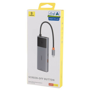 هاب Baseus Metal Gleam Series II B00061802813-00 Type-C To USB 3.2/HDMI/RJ45/Type-C PD