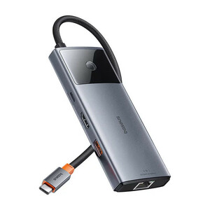 هاب Baseus Metal Gleam Series II B00061802813-00 Type-C To USB 3.2/HDMI/RJ45/Type-C PD