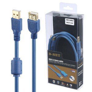کابل افزایش طول D-Net USB 3m کد 2