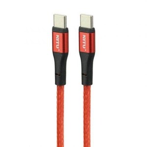 کابل کوتاه فست شارژ Nitu NC37 Type-C to Type-C 60W 30cm