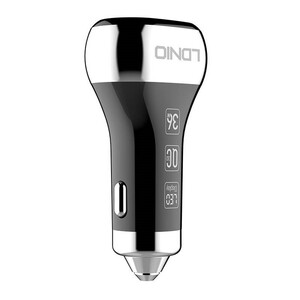 شارژر فندکی فست شارژ LDNIO C2 3A PD QC3.0 + کابل تایپ سی