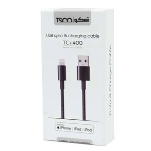 کابل آیفونی فست شارژ TSCO TC i400 2.4A 1.5m