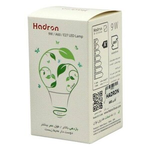 لامپ حبابی LED هادرون Hadron A60 E27 9W