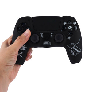 روکش دسته بازی PS5 طرح Fortnite مشکی سفید