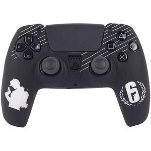 روکش دسته بازی PS5 طرح Rainbow Six زمینه مشکی