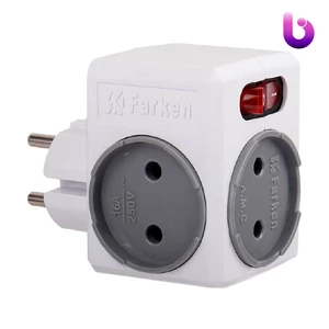 سه راهی تپل با مغزی برنجی کلید دار فارکن