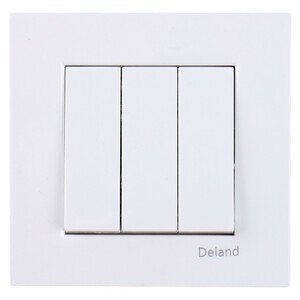 کلید سه پل توکار دلند الکتریک مدل آسا