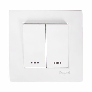 کلید دو پل توکار دلند الکتریک مدل آسا