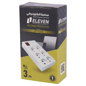 محافظ برق صوتی تصویری 6 خانه الون با کابل 3 متری VP9006