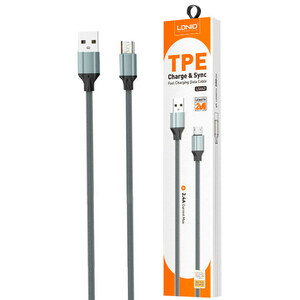 کابل فست شارژ میکرو یو اس بی LDNIO LS442 2.4A 2M