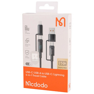 کابل تبدیل فست شارژ Mcdodo CA-199 QC PD 60W 1.2m