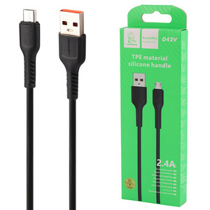 کابل میکرو یو اس بی فست شارژ Vdenmenv D42V 2.4A 1m
