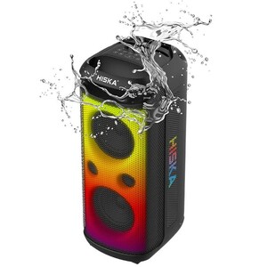 اسپیکر چمدانی بلوتوثی هیسکا 1018 + میکروفون و ریموت کنترل