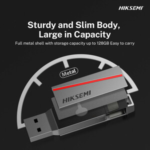 فلش 128 گیگ هایک سمی Hiksemi HS-USB-E307C OTG Type-C USB3.2