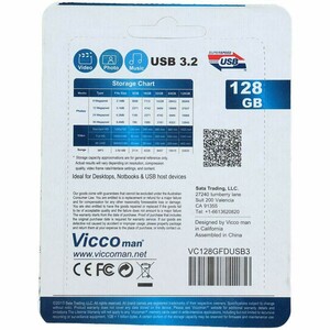 فلش 128 گیگ ویکومن ViccoMan VC374 USB 3.2