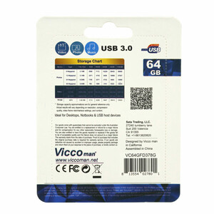 فلش 64 گیگ ویکومن ViccoMan VC378 USB3.0